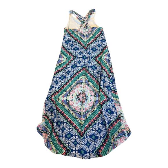 Anthropologie Skies Are Blue Hi-Low Dress‎ Women’s XS Paisley Chiffon Halter - Picture 2 of 9